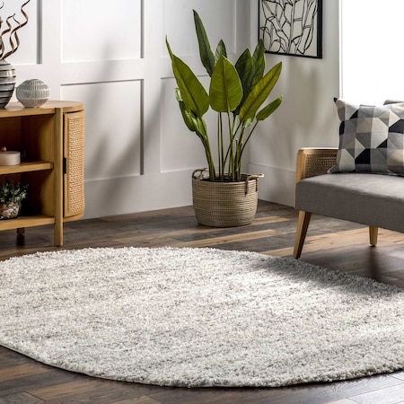 Nuloom Brooke Shag Tasseled Area Rug 4ft x 6ft KKEL04A-O406
